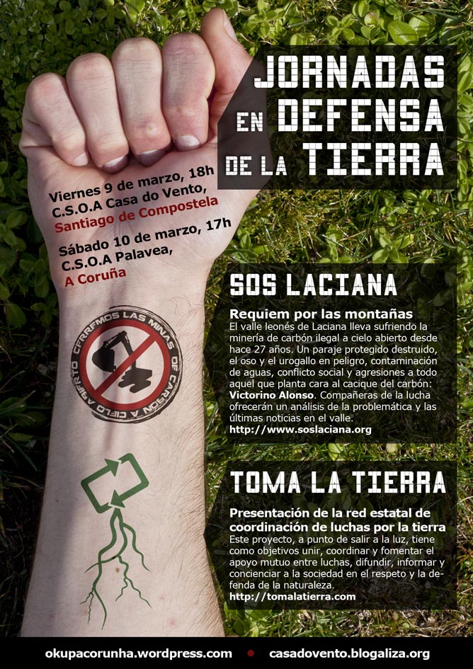 [9y10 de Marzo/Galiza] Jornadas S.O.S. Laciana y Toma la Tierra